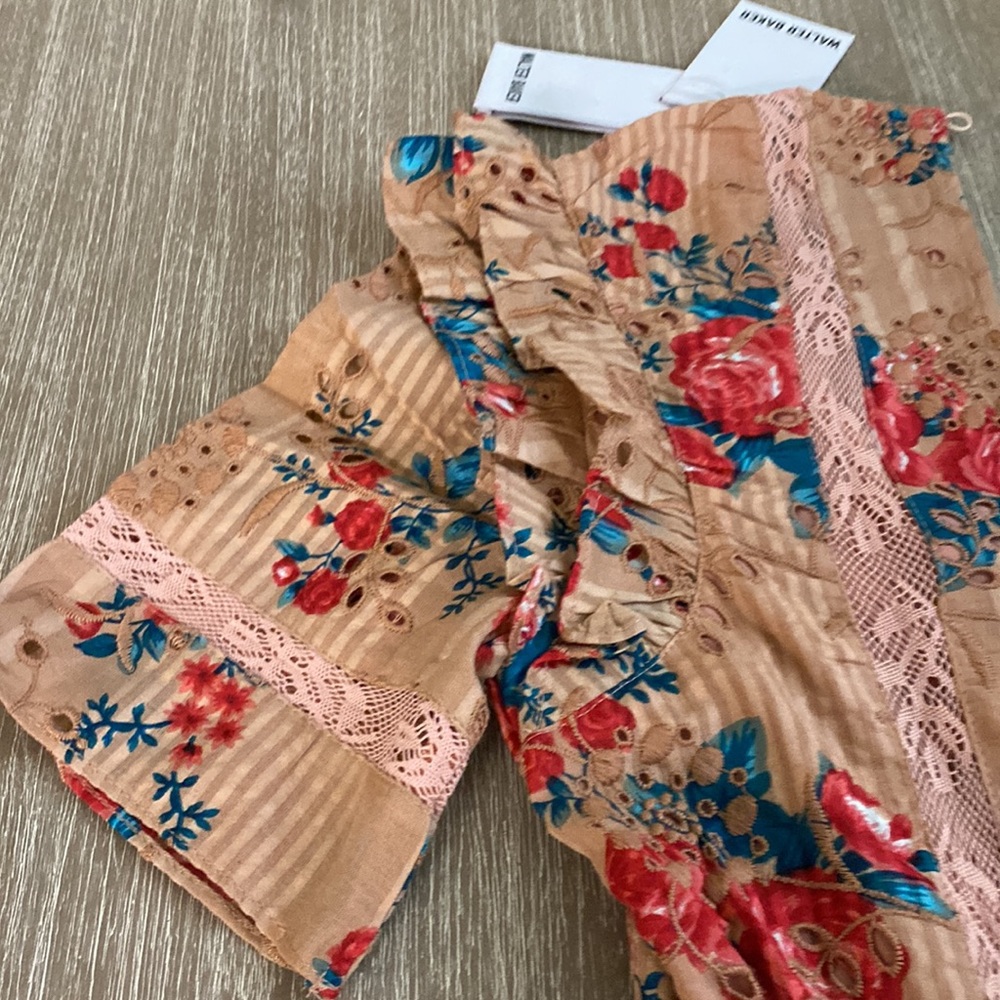 Beautiful Walter Baker Ivette Dress in Botanical Eyelet - Picture 10 of 15